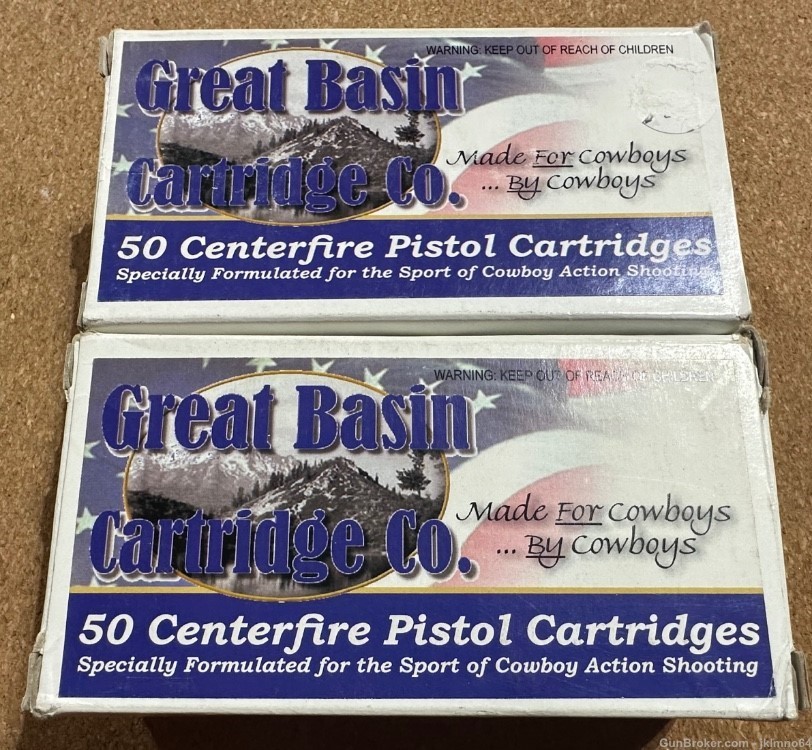 100 rounds of Great Basin Cartridge Co 32 H&R 95gr RNFP brass cased ammo-img-0