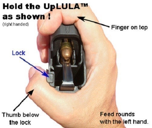 Maglula 9mm-45ACP Universal Pistol Mag Loader UP60B Black - FREE SHIP-img-3