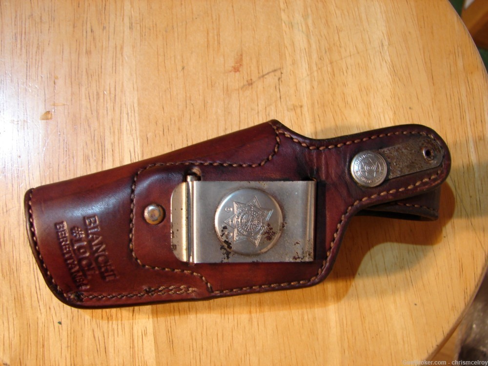 BERETTA MODEL 84 HOLSTER BY BIANCHI RT HAND MODEL 19CL OWB LINED-img-5