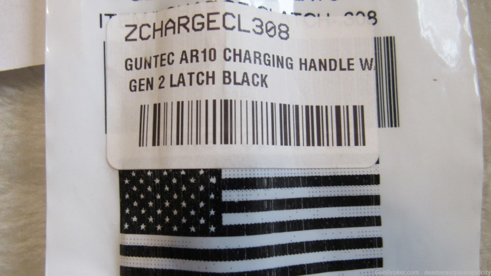 Guntec Ar10 Charging Handle  W- Gen 2 Latch Black 308 7.62X51 ZCHARGECL308-img-2