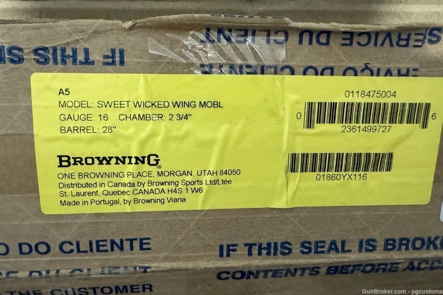 Browning A5 Wicked Wing 16ga Botomland Bronze 2-3/4in 28" (Factory New)-img-9