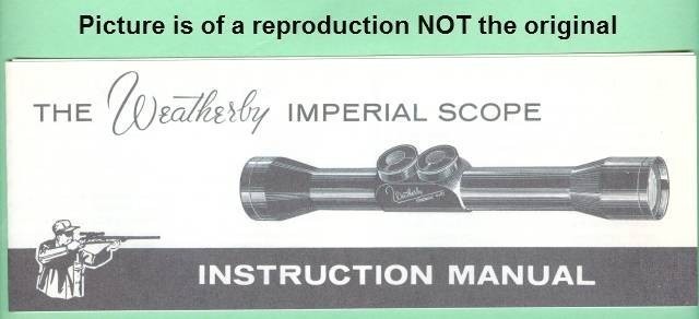 Weatherby Imperial Scope Fac Owners Manual R-img-0