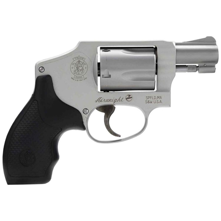 Smith & Wesson 642 Centennial Airweight .38 Special +P Revolver 1.875 Black-img-0