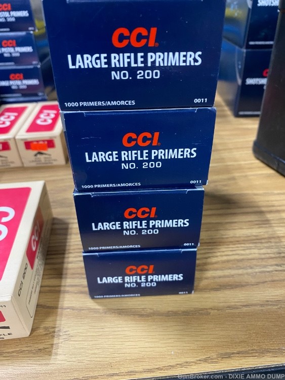 CCI LARGE RIFLE PRIMERS 4000 total. #200 -img-0