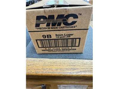 PMC 9mm 115 Grain JHP 1000 Round Case #9B