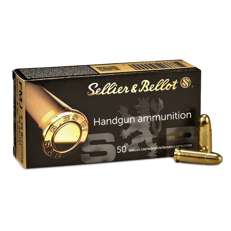 SELLIER & BELLOT 25 ACP 50Gr Full Metal Jacket Handgun Ammo (SB25A)-img-1