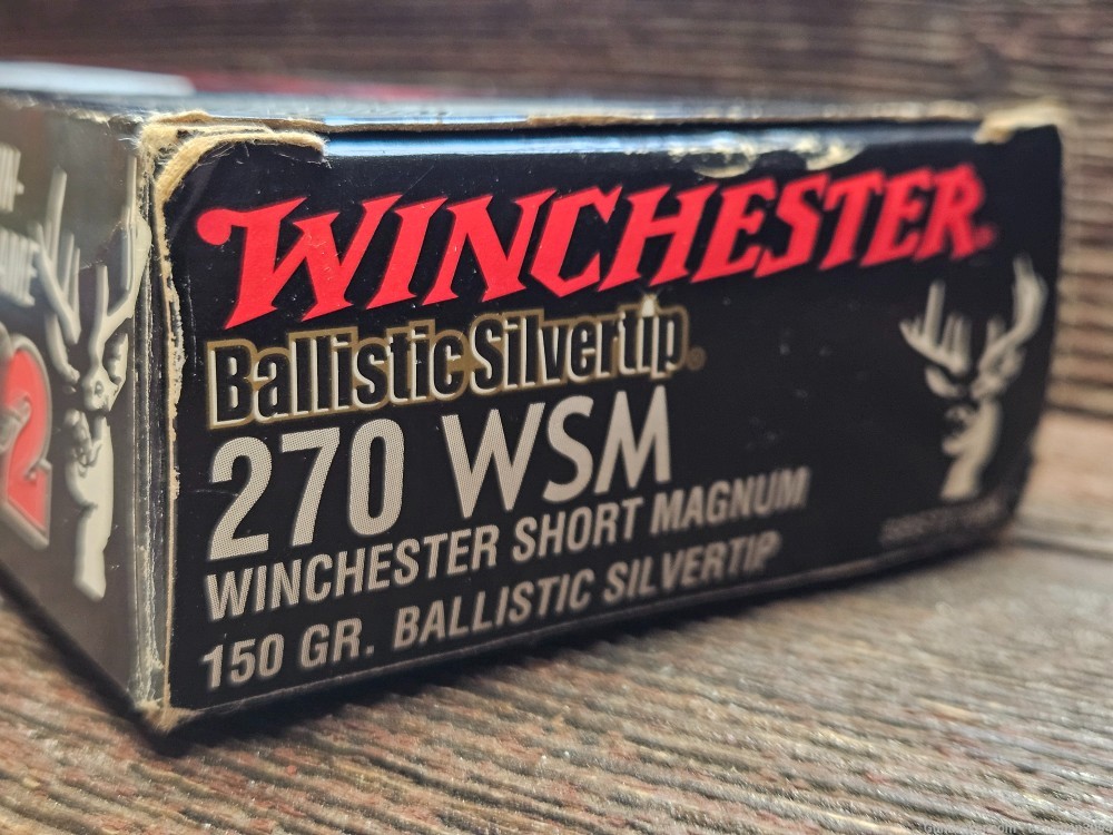 Winchester 270 Wsm 150gr Ballistic Silvertip Ammo 14 Rounds-img-0