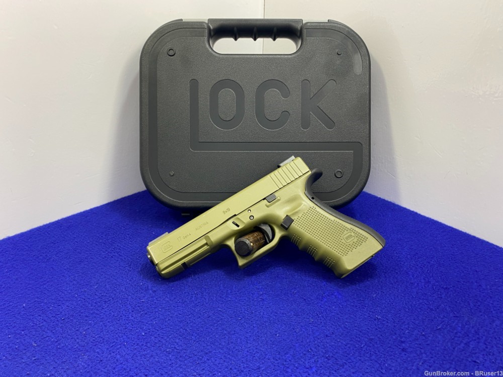 Glock 17 Gen4 9mm OD Green 4.5" *EXTREMELY RELIABLE & WIDELY USED HANDGUN*-img-2