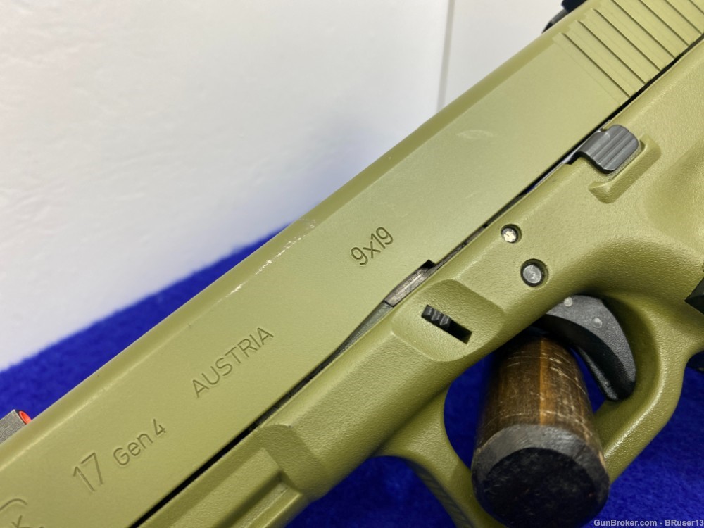 Glock 17 Gen4 9mm OD Green 4.5" *EXTREMELY RELIABLE & WIDELY USED HANDGUN*-img-9