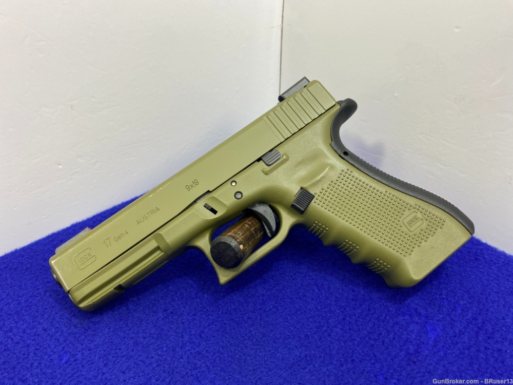 Glock 17 Gen4 9mm OD Green 4.5" *EXTREMELY RELIABLE & WIDELY USED HANDGUN*-img-3
