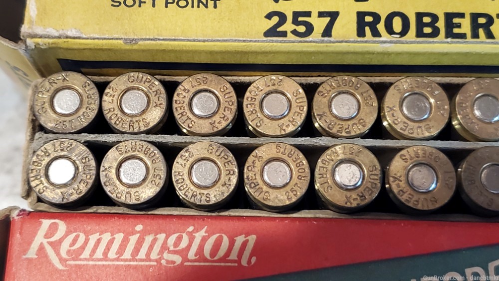 257 Roberts - 2 full boxes 40 rounds -Western Super-X & Remington Kleanbore-img-8