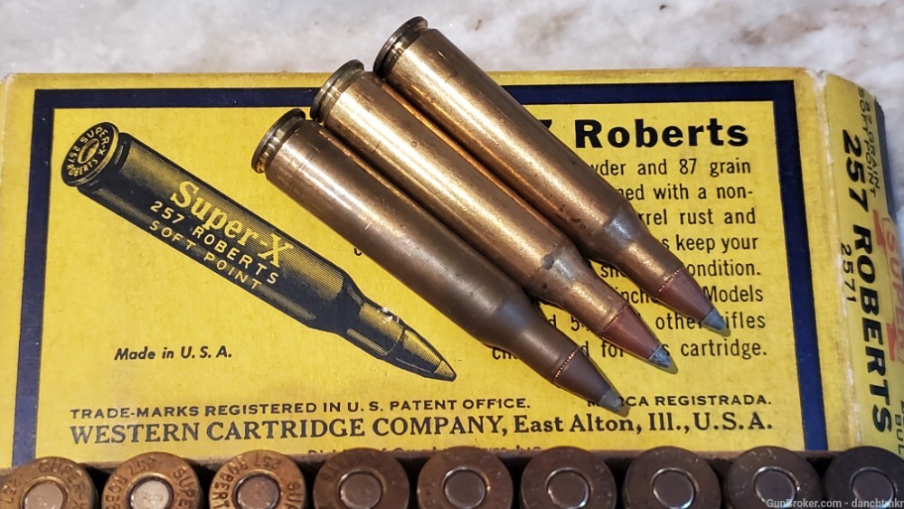 257 Roberts - 2 full boxes 40 rounds -Western Super-X & Remington Kleanbore-img-5