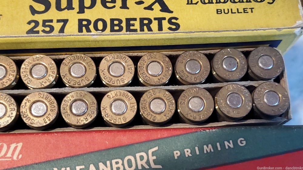 257 Roberts - 2 full boxes 40 rounds -Western Super-X & Remington Kleanbore-img-7
