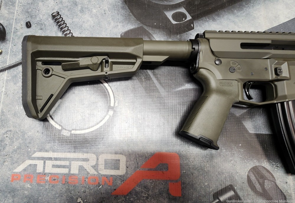 Aero Precision M4 and BCA Side Charging 50 Beowulf 16" Rifle OD Green-img-2