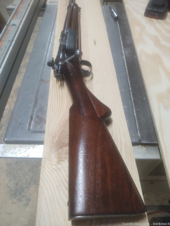 US Springfield Krag Model 1898 Rifle vintage sporter w/peep-img-0