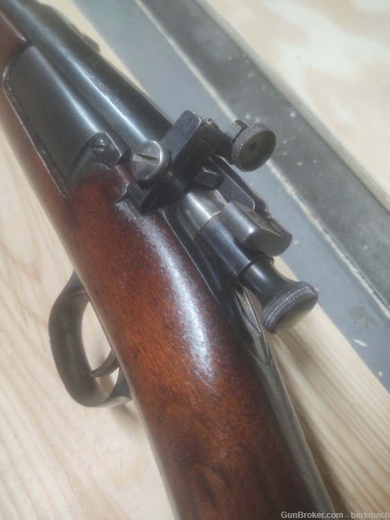 US Springfield Krag Model 1898 Rifle vintage sporter w/peep-img-2