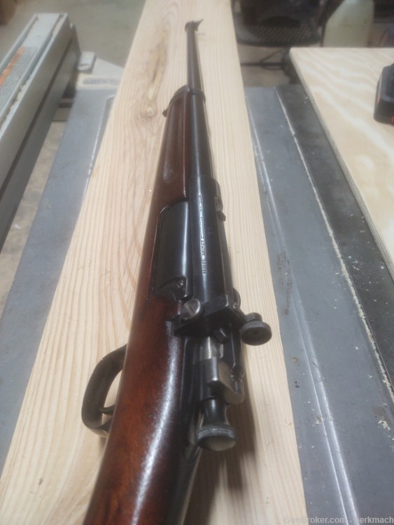 US Springfield Krag Model 1898 Rifle vintage sporter w/peep-img-6