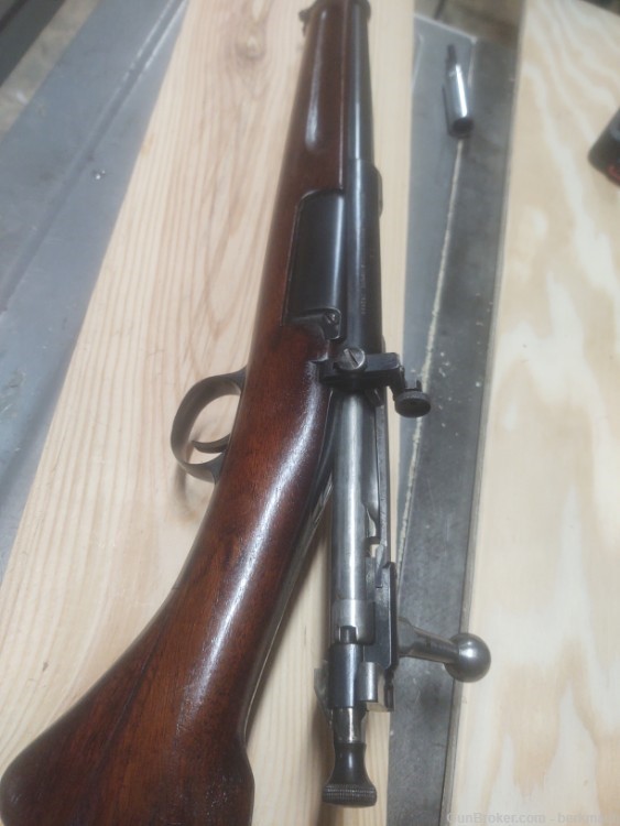 US Springfield Krag Model 1898 Rifle vintage sporter w/peep-img-3
