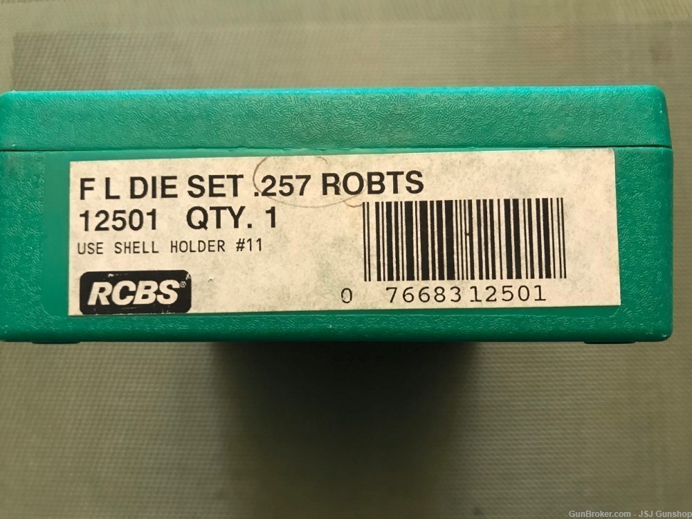 Used RCBS FL Die Set 257 Roberts with shell holder-img-0
