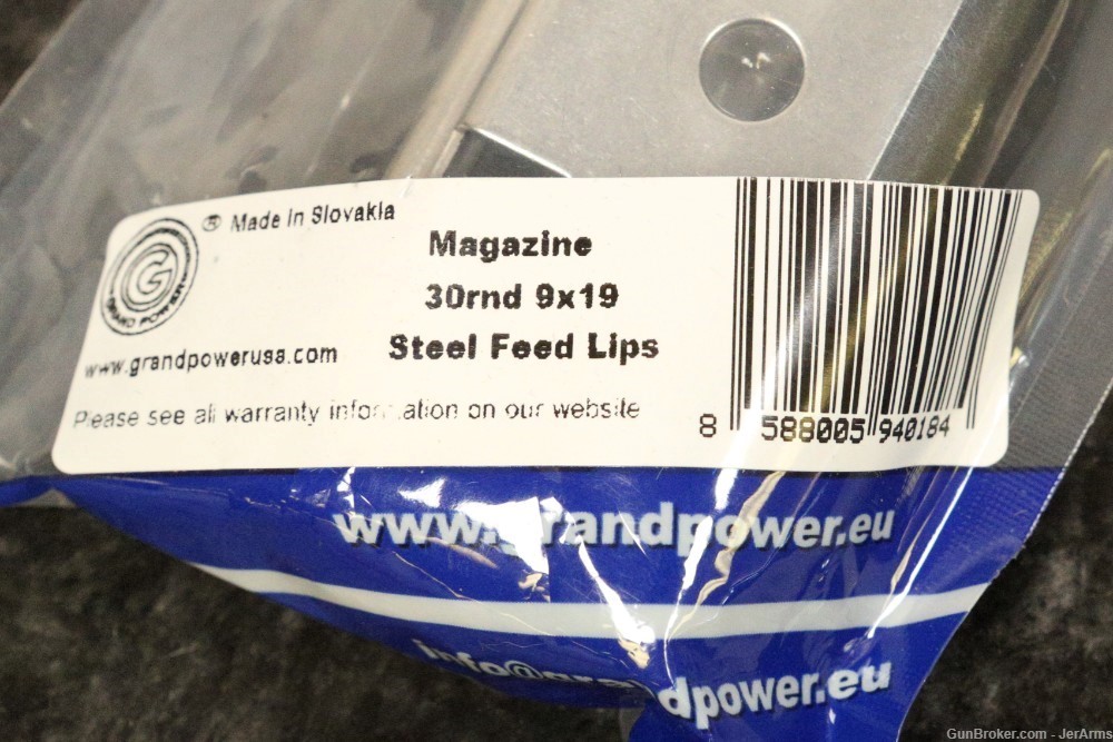 Grand Power STEEL FEED LIPS Stribog 9mm Magazine 30RD - NEW-img-0