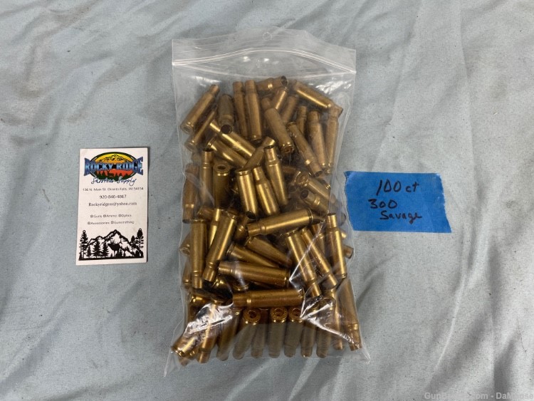 .300 Savage BRASS Once-Fired Winchester (100-pieces)-img-0