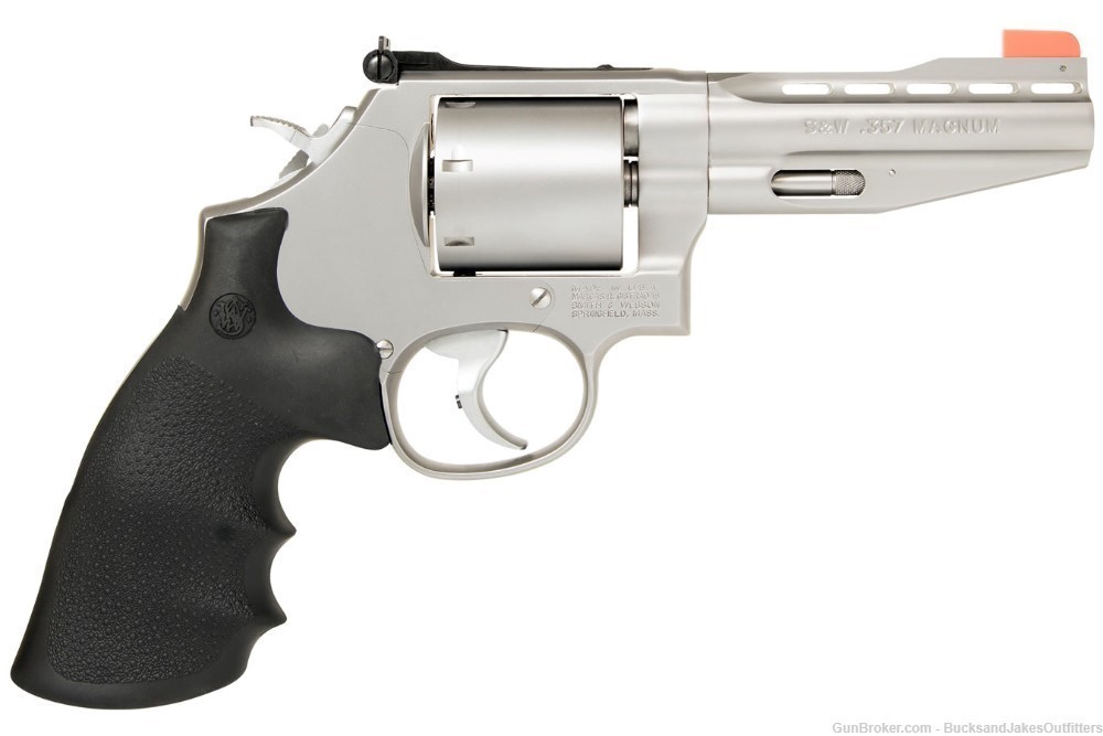 SMITH AND WESSON 686SSR 357MAG 4" 6RD RUBBER GRIPS-img-0