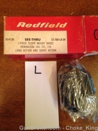 New Redfield See Thru Scope Mount Remington 700-img-0