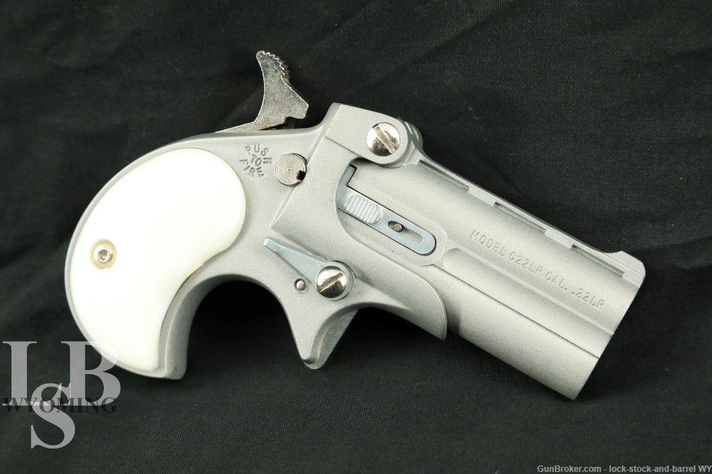 Cobra C22LR Cal. 22LR 2 3/8” Double Barrel Pocket Pistol Tip-Up Derringer -img-0
