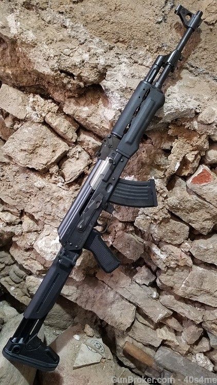 Buttstock for Slant cut Yugo AK47 black polymer Magpul Zhukov Zastava AK 47-img-1