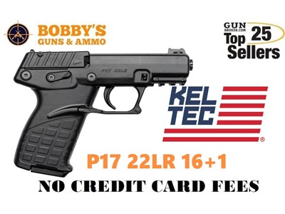Keltec P17 Pistol 22 Lr. 3.8 In. Black 17 Rd.