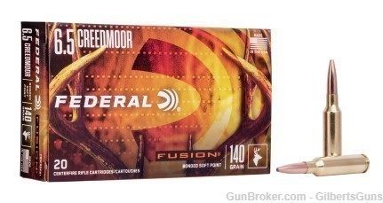Federal Fusion 6.5 Creedmoor 140 Grain Bonded Ammunition F65CRDFS1-img-0