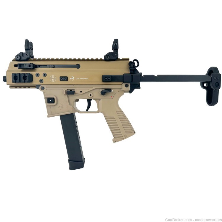 B&T APC9K SBR-4.3" Barrel (9mm) Glock Lower-Telescoping Stock-Coyote-img-2