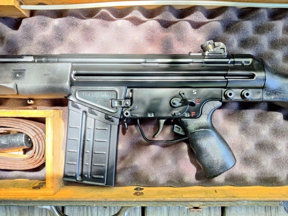 RARE Heckler & Koch G3 SG1 Pre-May Dealer Sample Machine Gun & HK Case-img-24