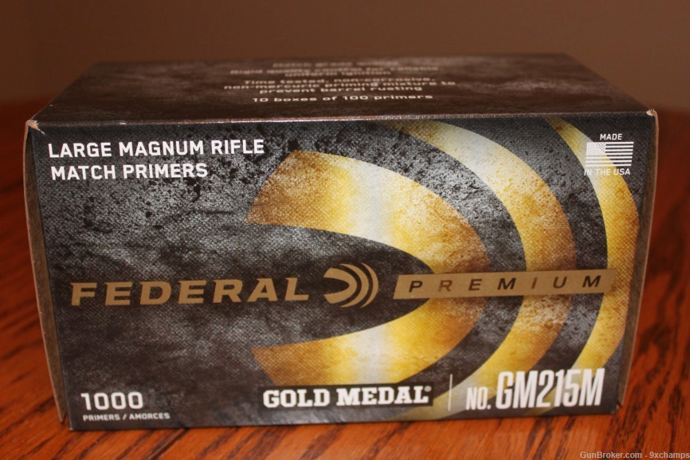1000 Federal 215 Match GM215M large magnum rifle primers FRESH-img-0
