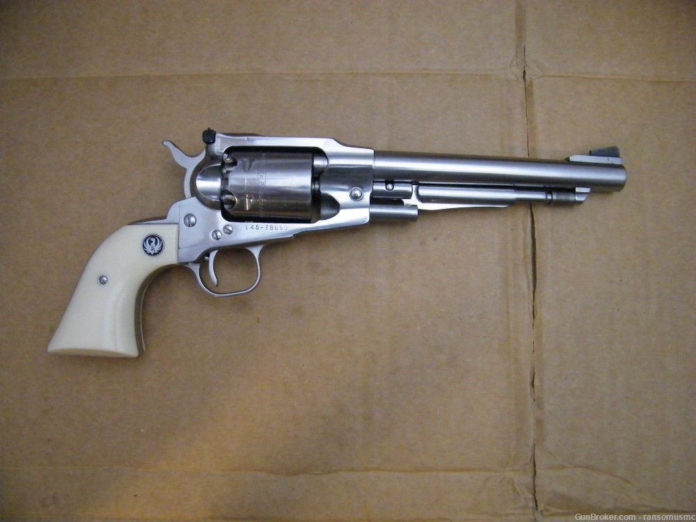 Ruger Old Army .45 Cal Blackpowder 7.5" Stainless-img-1