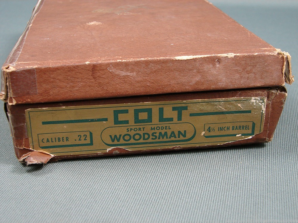 Colt Woodsman 2nd Series Sport 22LR 4.5" w/Factory Box Mfg 1949 - Nice-img-9