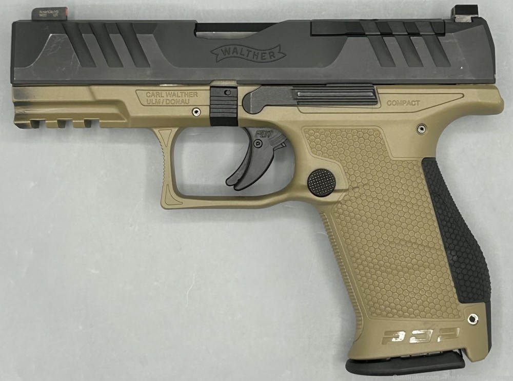 Walther PDP Compact FDE 9mm Luger 4" Optic Ready 15+1 PDP C PDPC OR 9x19-img-1