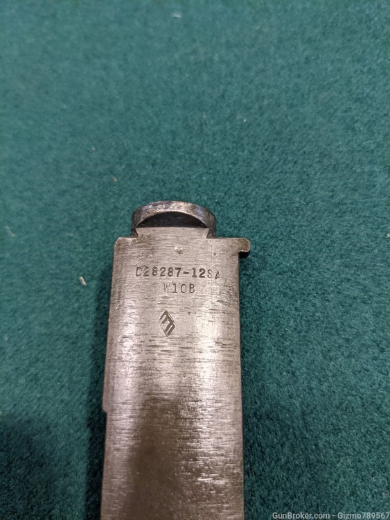 Springfield M1 Garand Bolt assembly D28287 Heat Lot W10B -img-5