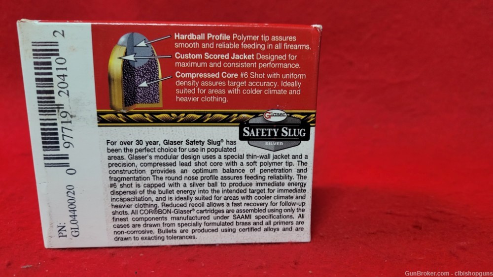 Corbon Glaser safety slug silver .44 mag 135 grain 60 rounds 3 boxes-img-2