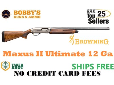 Browning 011744304 Maxus II Ultimate 12 Gauge 3" 4+1 28" Gloss Blued