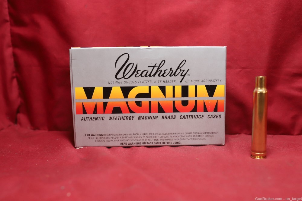 Weatherby Factory Unprimed .340 Weatherby Magnum Brass Casings 20 Count-img-1