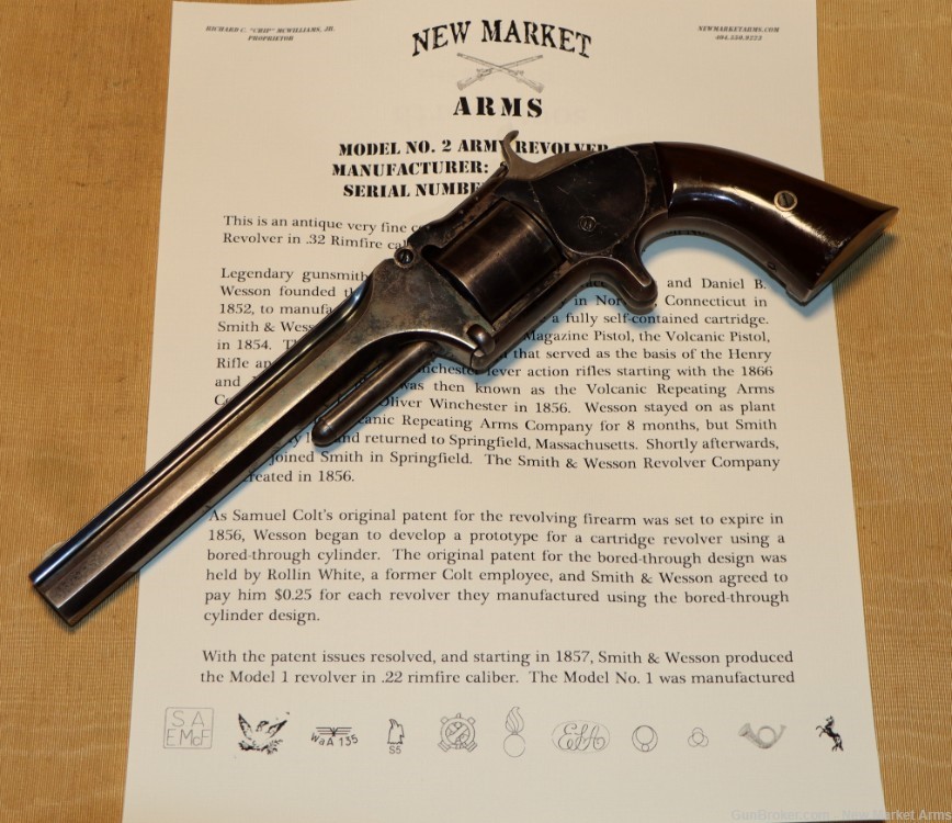 Fine Civil War Smith & Wesson No. 2 Army Revolver c. 1863-img-66
