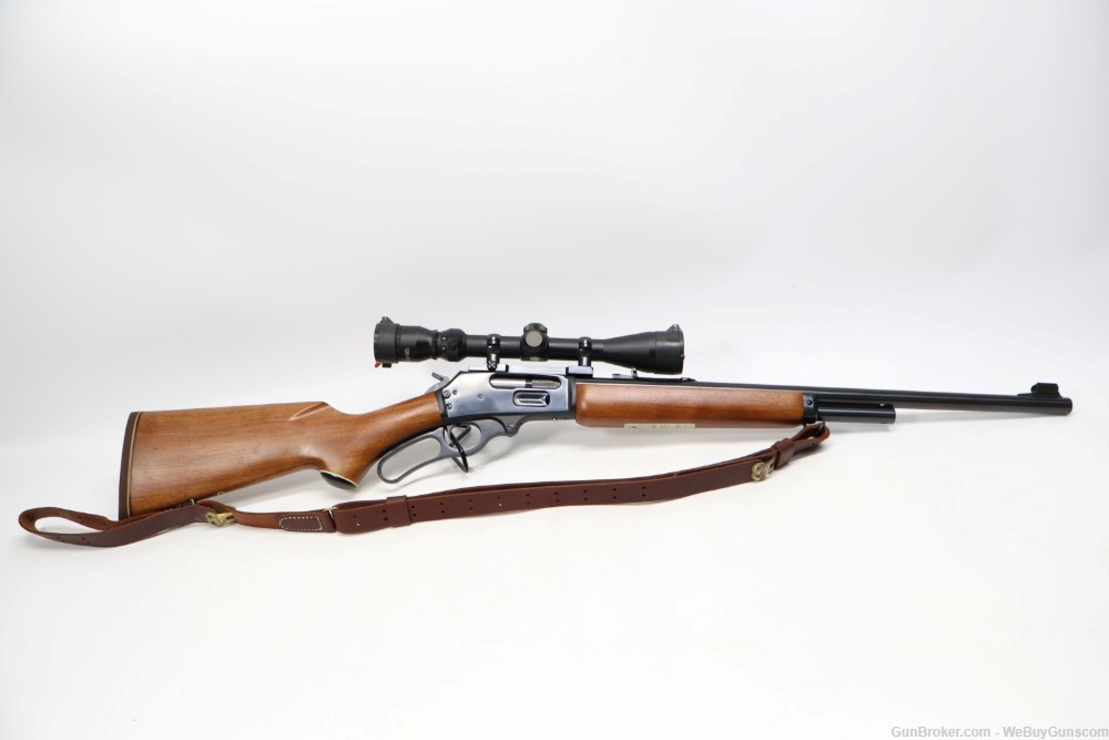 Marlin 1895SS Lever-Action Rifle With Scope JM Stamped .45-70 COOL!-img-0