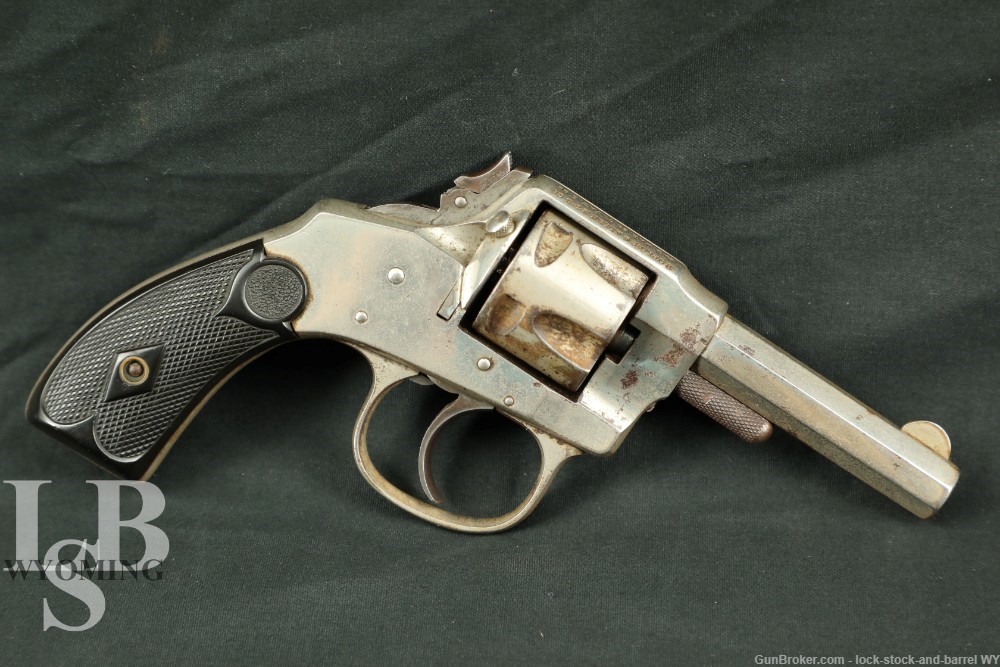 Hopkins & Allen XL8 Folding Hammer .32 S&W Short Revolver, 1886-1915 C&R-img-0