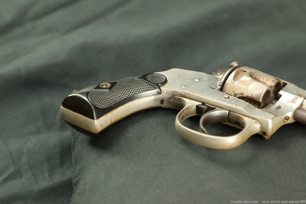 Hopkins & Allen XL8 Folding Hammer .32 S&W Short Revolver, 1886-1915 C&R-img-4