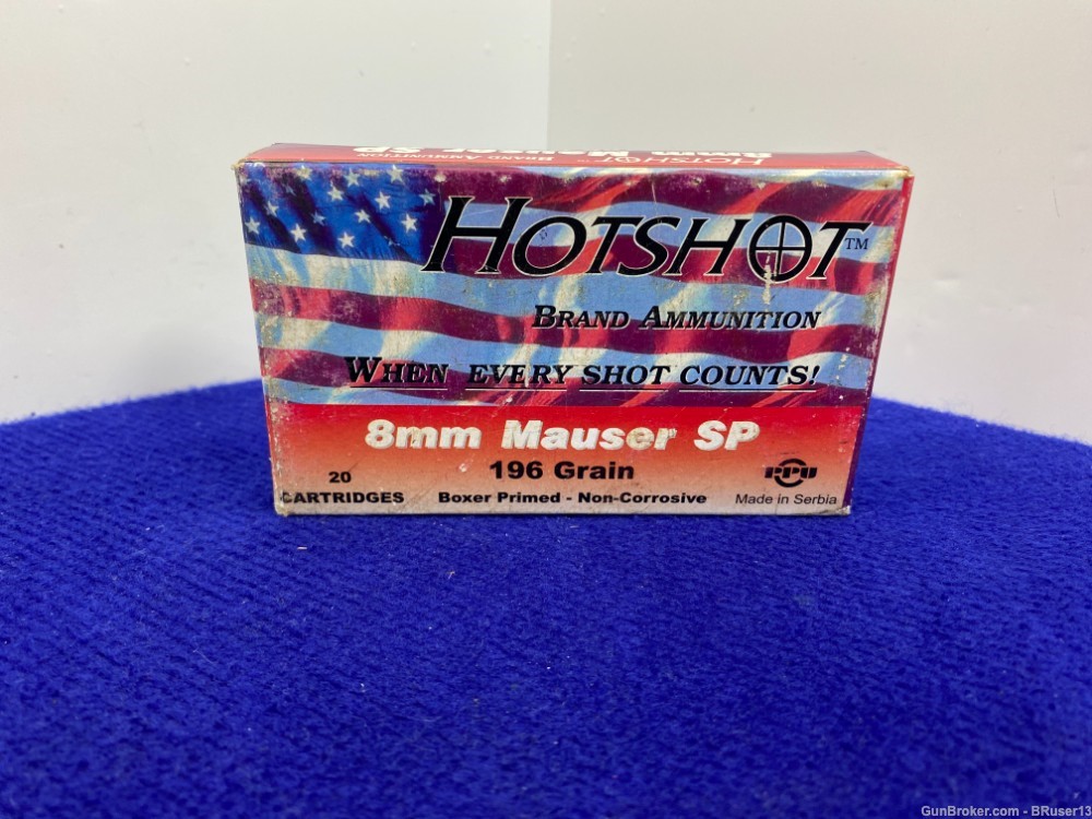 Hot Shot 8MM Mauser Sp 100 Rounds * STRONG DURABLE POWER *-img-4