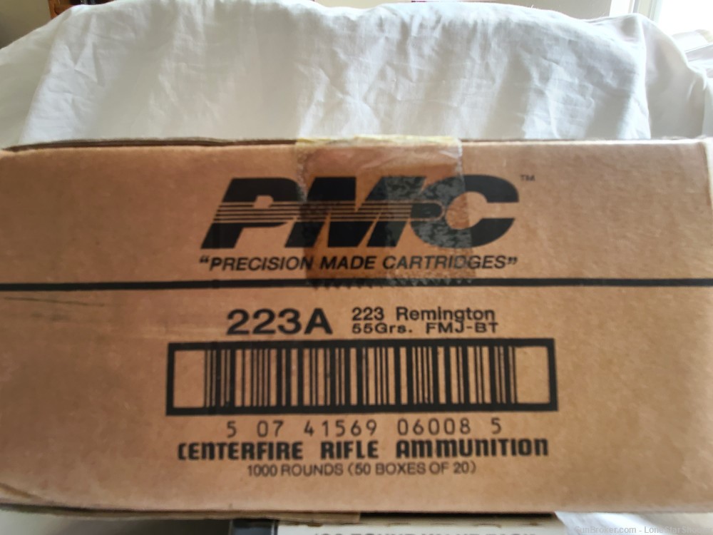 PMC .223 FMJ BT Ammo - Case of 1000 rounds-img-0
