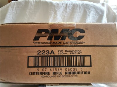 PMC .223 FMJ BT Ammo - Case of 1000 rounds