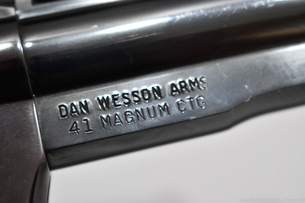 Dan Wesson 41 Rem Mag Double Action Revolver 8" VR Blued-img-36