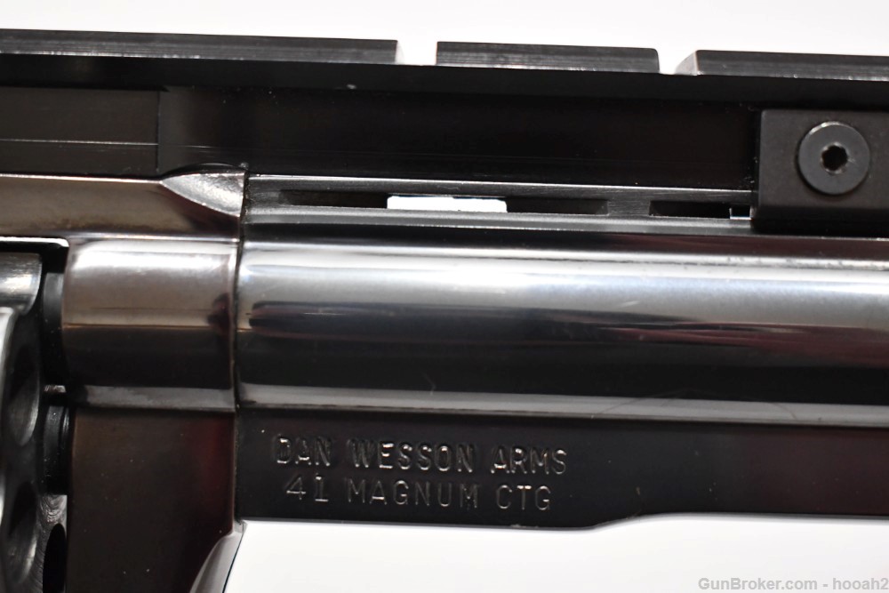 Dan Wesson 41 Rem Mag Double Action Revolver 8" VR Blued-img-8